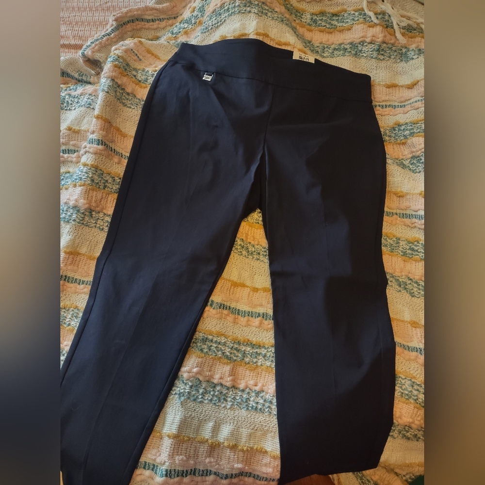 Alfani Women's Navy Straight Leg Pants